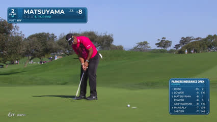 Hideki Matsuyama | Round 2 | 2nd hole | Shot 4 | 2026 Farmers