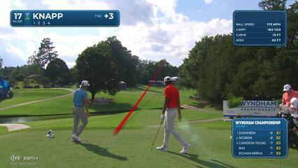 Jake Knapp | Round 1 | 17th hole | Shot 1 | 2025 Wyndham