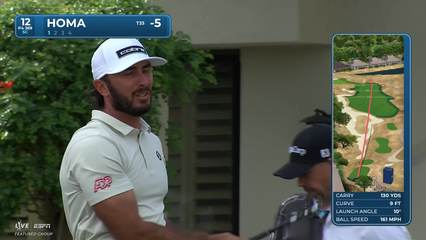 Max Homa | Round 1 | 12th hole | Shot 1 | 2026 The American Express