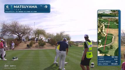 Hideki Matsuyama | Round 4 | 6th hole | Shot 1 | 2025 WM Phoenix Open