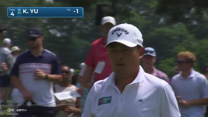 Kevin Yu | Round 3 | 4th hole | Shot 4 | 2025 Travelers
