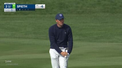 Jordan Spieth | 2022 AT&T Pebble Beach | Round 3 | 2nd hole | Shot 2
