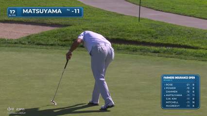 Hideki Matsuyama | Round 3 | 12th hole | Shot 4 | 2026 Farmers