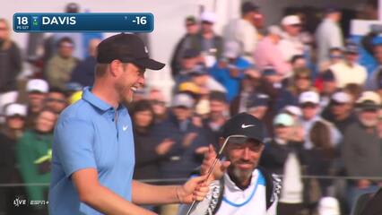 Cam Davis | Round 4 | 18th hole | Shot 3 | 2025 AT&T Pebble Beach