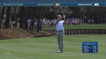 Nico Echavarria | Round 3 | 15th hole | Shot 2 | 2026 THE PLAYERS