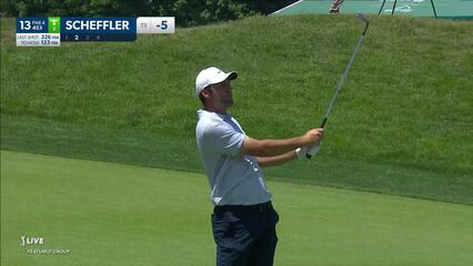Scottie Scheffler | 2023 the Memorial | Round 4 | 13th hole | Shot 2