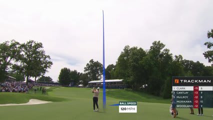 Wyndham Clark | Round 4 | 9th hole | Shot 2 | 2026 BMW Championship