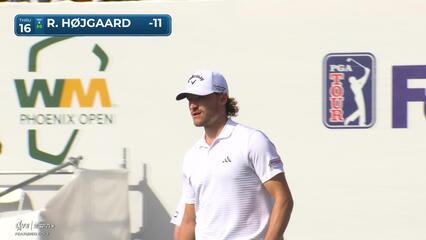 Rasmus Højgaard | Round 3 | 16th hole | Shot 3 | 2025 WM Phoenix Open