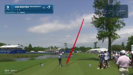 Erik van Rooyen | Round 2 | 9th hole | Shot 1 | 2025 Zurich Classic