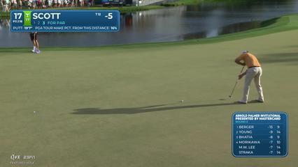 Adam Scott | Round 3 | 17th hole | Shot 4 | 2026 Arnold Palmer