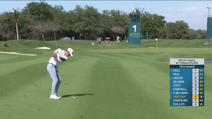Kristoffer Ventura | Round 1 | 1st hole | Shot 2 | 2025 Mexico Open