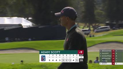 Adam Scott | Round 3 | 9th hole | Shot 5 | 2026 The Genesis
