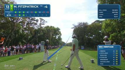 Matt Fitzpatrick | Round 1 | 13th hole | Shot 1 | 2026 RBC Heritage