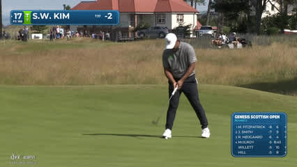Si Woo Kim | Round 2 | 17th hole | Shot 3 | 2026 Genesis Scottish Open