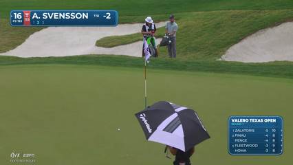 Adam Svensson | Round 1 | 16th hole | Shot 2 | 2026 Valero