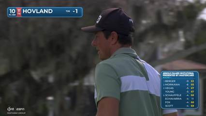 Viktor Hovland | Round 1 | 10th hole | Shot 4 | 2026 Arnold Palmer