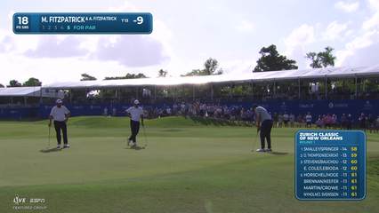 Matt Fitzpatrick | Round 1 | 18th hole | Shot 6 | 2026 Zurich Classic