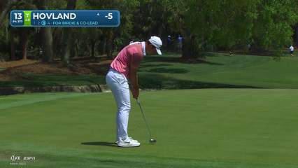 Viktor Hovland | Round 1 | 13th hole | Shot 3 | 2026 RBC Heritage
