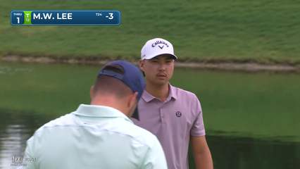 Min Woo Lee | Round 4 | 1st hole | Shot 5 | 2026 Cadillac