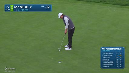 Maverick McNealy | Round 4 | 17th hole | Shot 3 | 2026 AT&T Pebble Beach