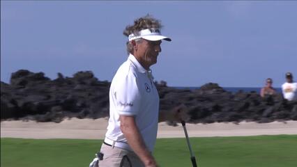 Bernhard Langer | Round 2 | 17th hole | Shot 3 | 2025 Mitsubishi