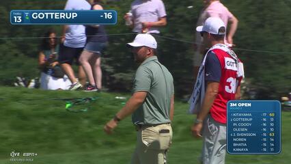 Chris Gotterup | Round 3 | 13th hole | Shot 3 | 2025 3M Open