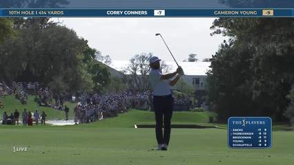 Cameron Young | Round 3 | 10th hole | Shot 2 | 2026 THE PLAYERS