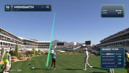 Joe Highsmith | Round 1 | 16th hole | Shot 1 | 2025 WM Phoenix Open