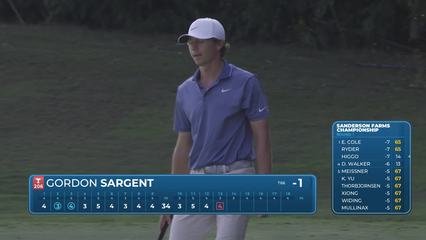 Gordon Sargent | Round 1 | 14th hole | Shot 4 | 2025 Sanderson Farms