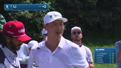 Haotong Li | Round 1 | 8th hole | Shot 1 | 2025 3M Open