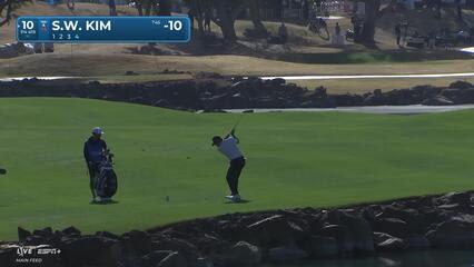 Si Woo Kim | Round 4 | 10th hole | Shot 4 | 2025 The American Express