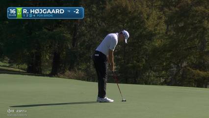 Rasmus Højgaard | Round 1 | 16th hole | Shot 3 | 2025 Sanderson Farms