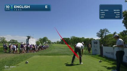 Harris English | Round 1 | 10th hole | Shot 1 | 2025 Truist Championship