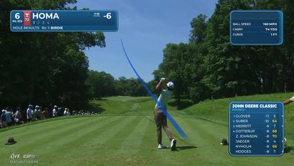 Max Homa | Round 2 | 6th hole | Shot 1 | 2026 John Deere