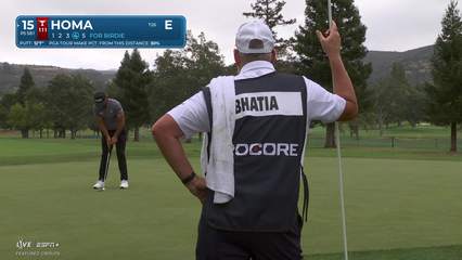 Max Homa | Round 1 | 15th hole | Shot 5 | 2025 Procore