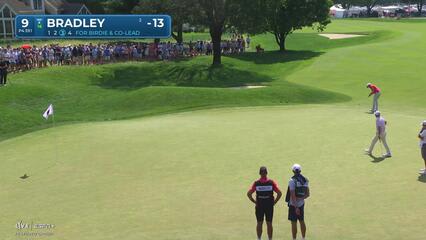 Keegan Bradley | Round 4 | 9th hole | Shot 3 | 2025 Travelers