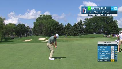 Chris Gotterup | Round 3 | 1st hole | Shot 2 | 2025 3M Open