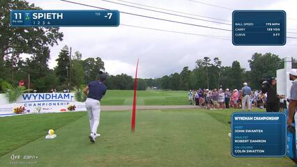 Jordan Spieth | Round 3 | 11th hole | Shot 1 | 2025 Wyndham