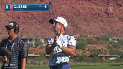 Thorbjørn Olesen | Round 2 | 9th hole | Shot 3 | 2025 Bank of Utah