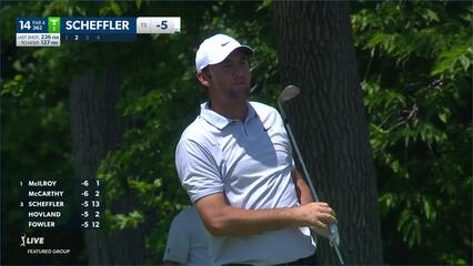 Scottie Scheffler | 2023 the Memorial | Round 4 | 14th hole | Shot 2