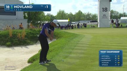 Viktor Hovland | Round 1 | 18th hole | Shot 3 | 2025 Truist Championship