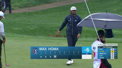 Max Homa | 2022 Wells Fargo | Round 3 | 4th hole | Shot 5