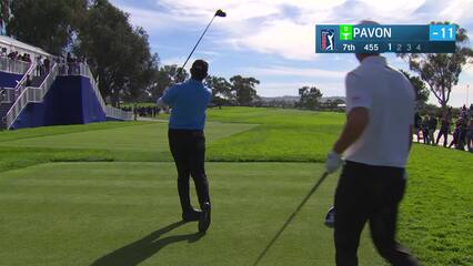 Matthieu Pavon | 2024 Farmers | Round 4 | 7th hole | Shot 1