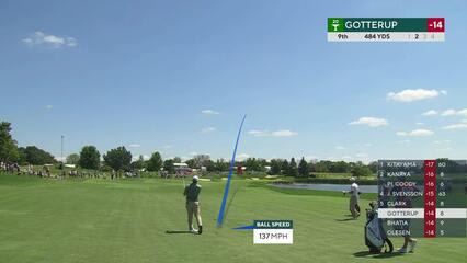 Chris Gotterup | Round 3 | 9th hole | Shot 2 | 2025 3M Open