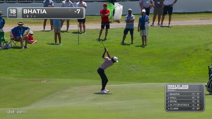 Akshay Bhatia | Round 1 | 18th hole | Shot 2 | 2025 FedEx St. Jude