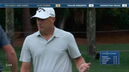 Alex Noren | Round 1 | 6th hole | Shot 3 | 2026 THE PLAYERS
