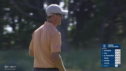 Adam Scott | Round 2 | 10th hole | Shot 4 | 2025 Genesis Scottish Open