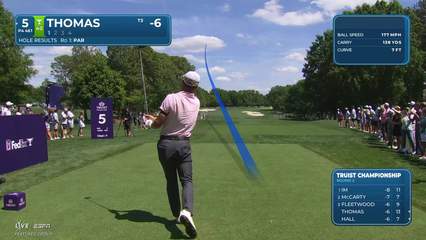 Justin Thomas | Round 2 | 5th hole | Shot 1 | 2026 Truist Championship