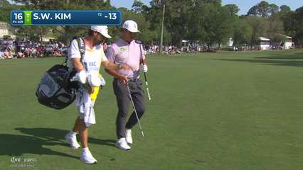 Si Woo Kim | Round 3 | 16th hole | Shot 2 | 2026 RBC Heritage