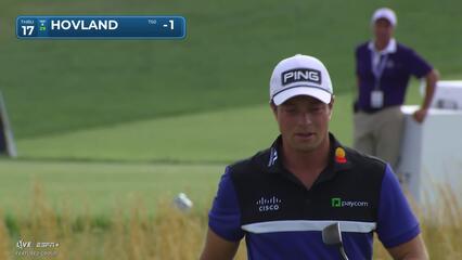 Viktor Hovland | Round 1 | 17th hole | Shot 4 | 2025 Truist Championship